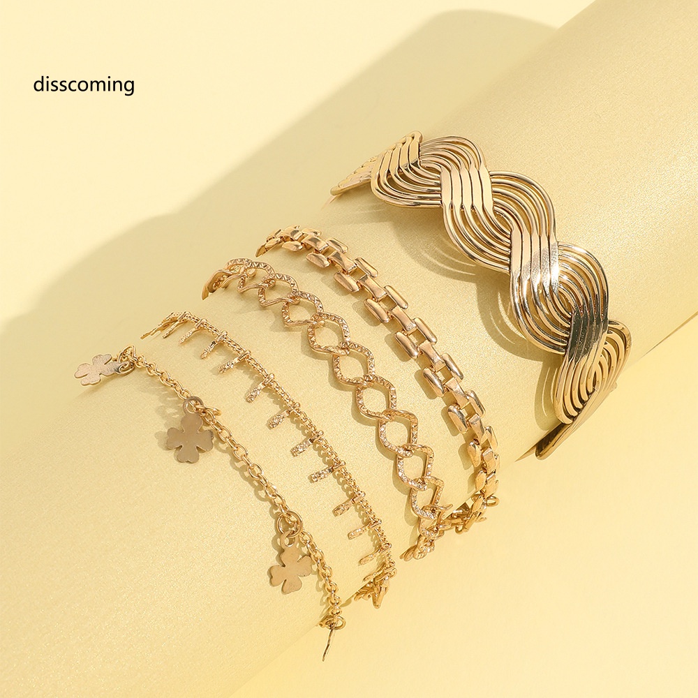 Áo Thun In Hình SL SL SL SL Thời Trang Cá Tính| Bộ Vòng Tay Mở Rộng Bằng Kim Loại