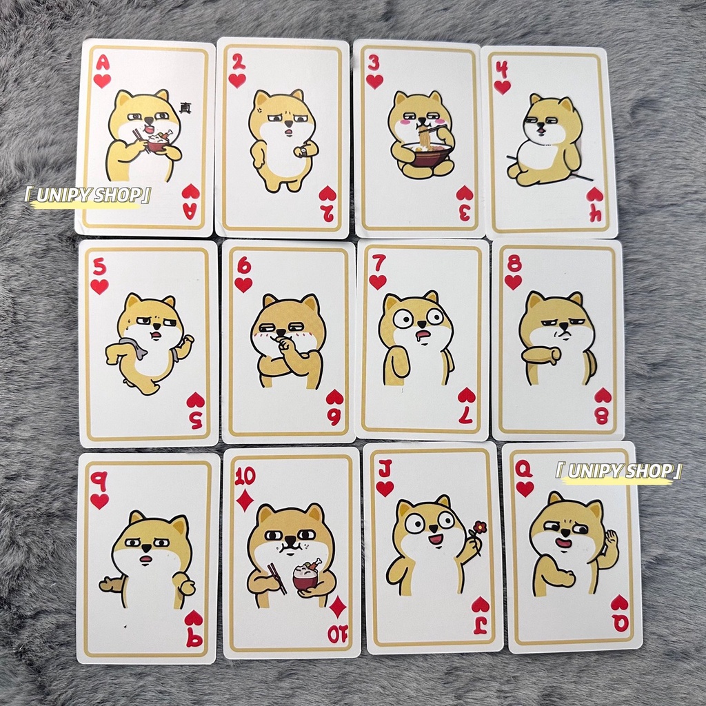 Bộ Bài Tây Chó SHIBA 55 Lá | Thẻ Bài Sưu Tầm Đáng Yêu