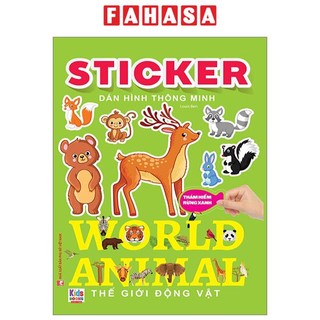 Sách sticker dán hình thông minh - thế giới động vật - thám hiểm rừng xanh