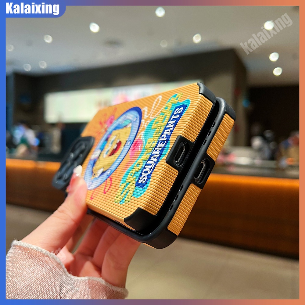 Ốp Điện Thoại Da Mềm In Hình SpongeBob Cho iPhone 14 Plus 13 Pro Max 12 Pro Max 11 Xs Max XR 7 8 Plus