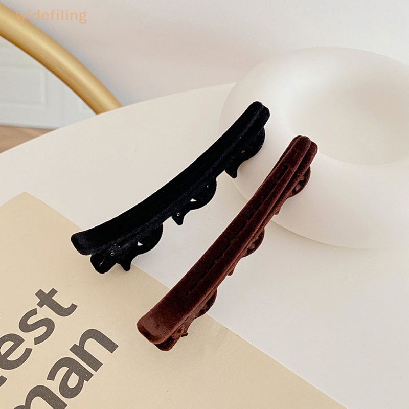 Kẹp Tóc Mái Bằng Nhựa Màu Đen Thời Trang Dành Cho Nữ