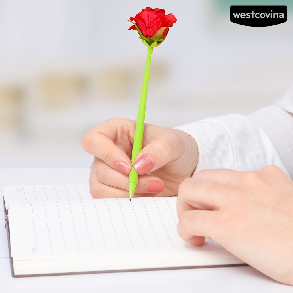 [WSTN]✎2 Bút Mực Đen Ngòi 0.5mm Hình Bông Hoa