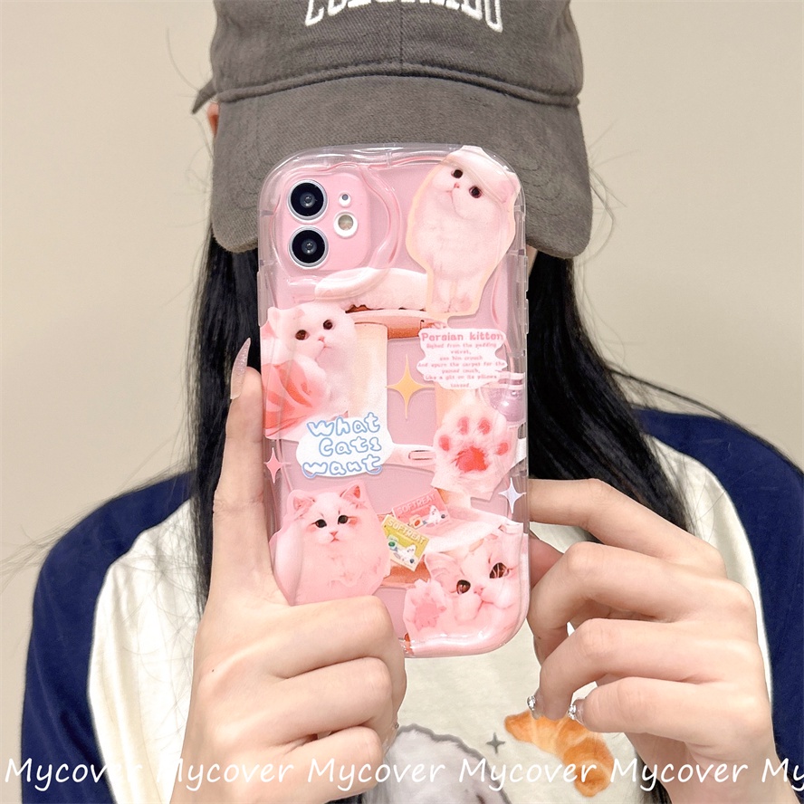 Ốp Điện Thoại Silicon Mềm Trong Suốt In Hình Mèo Dễ Thương Cho iPhone 11 13 12 14 Pro Max X XR Xs Max 6 7 8 Plus