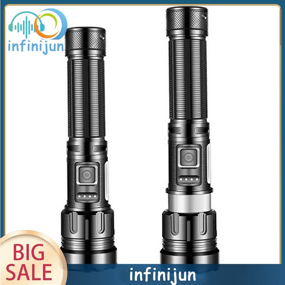 Đèn Pin XHP50 800LM COB LED 1200mAh IPX4 Type-C Sạc USB Tiện Dụng