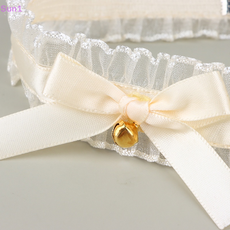 Sun1 &gt; Vòng Cổ Choker Ngắn Phối Ren Thắt Nơ Phong Cách Gothic Thanh Lịch Cổ Điển