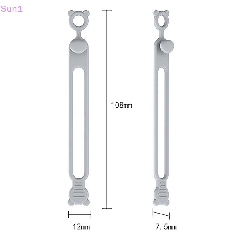 Set 10 / 10 Dây Silicone Buộc Cáp Đa Năng Tiện Dụng