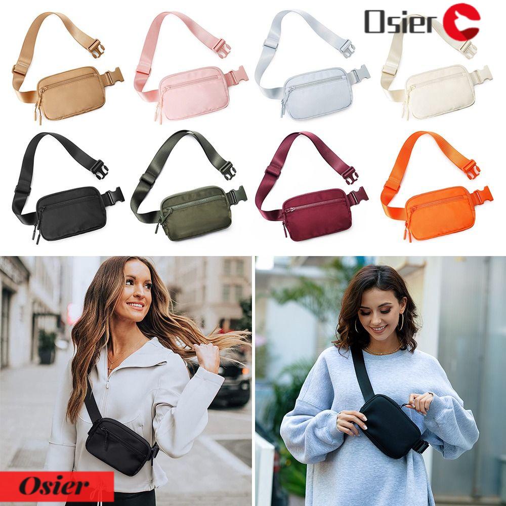 OSIER1 Túi Đeo Thắt Lưng Nhỏ Gọn Nhẹ Có 4 Ngăn Khóa Kéo Tùy Chỉnh Thời Trang Cho Nam Và Nữ