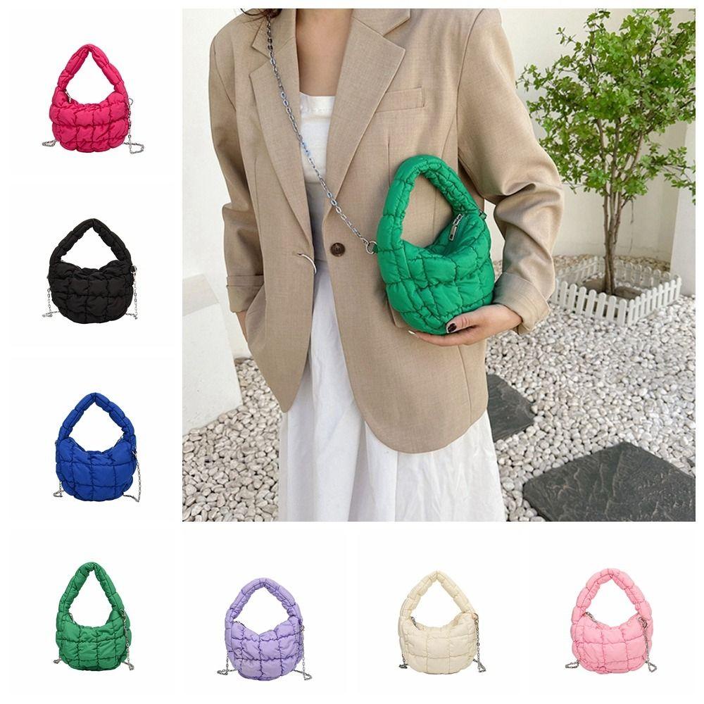 BLISS Túi Xách Đeo Vai Bằng Cotton Họa Tiết Kẻ Sọc Caro Trọng Lượng Nhẹ Cho Hoạt Động Ngoài Trời