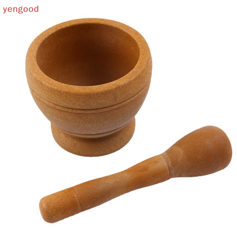 Bộ Chày Cối Giã Tỏi Bằng Gỗ Tiện Dụng Cho Nhà Bếp