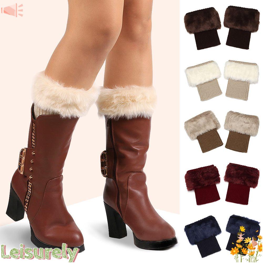 LEILY Vớ ỐNg Chân Giữ ẤM MàU SắC Trơn