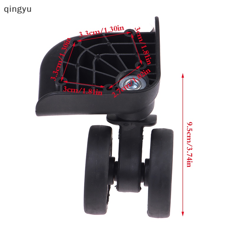 Bộ 2 Bánh Xe Xoay 360 Độ Thay Thế Chống Mài Mòn Dùng Cho Vali