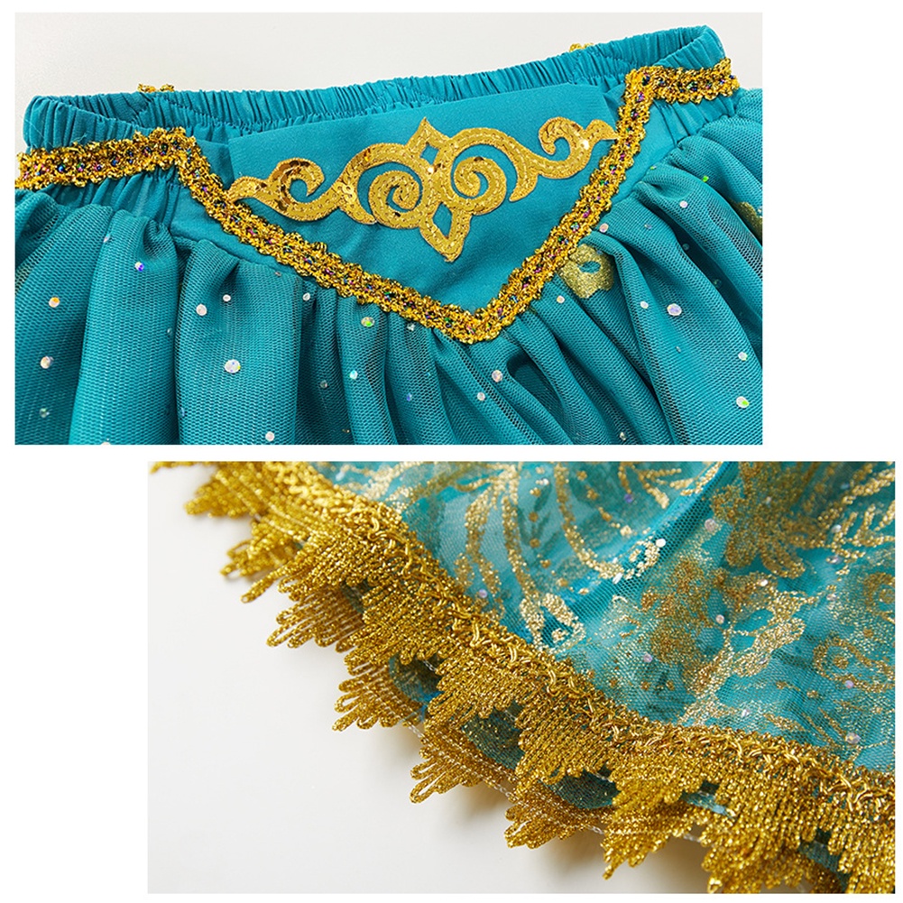 Đầm Hóa Trang Công Chúa Jasmine Trong Aladdin Xinh Xắn Cho Bé Gái