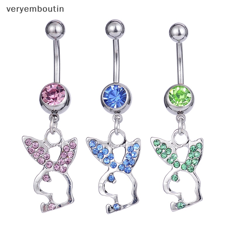 Khuyên Rốn Hình Thỏ Hoạt Hình Dễ Thương