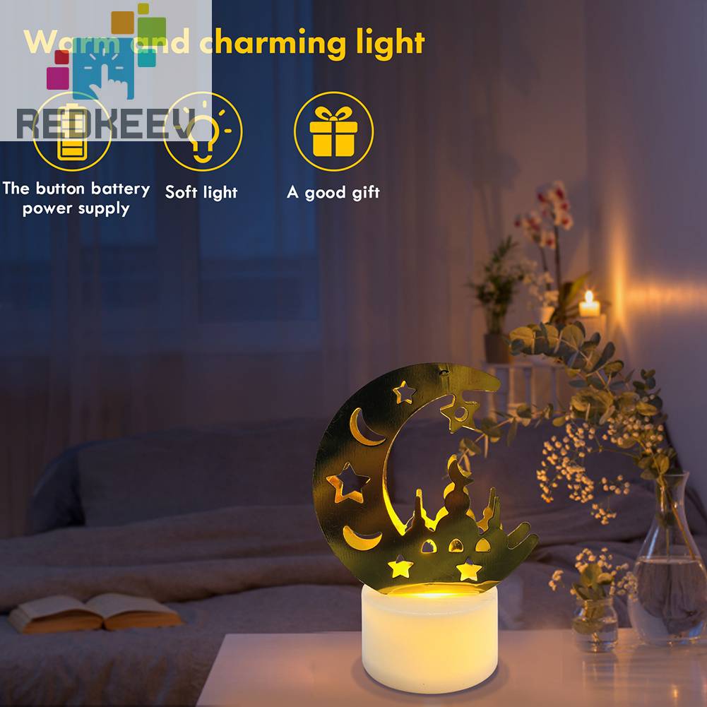 Đèn Ngủ LED Hình Mặt Trăng Bảo Vệ Mắt Cho Eid Al Fitr