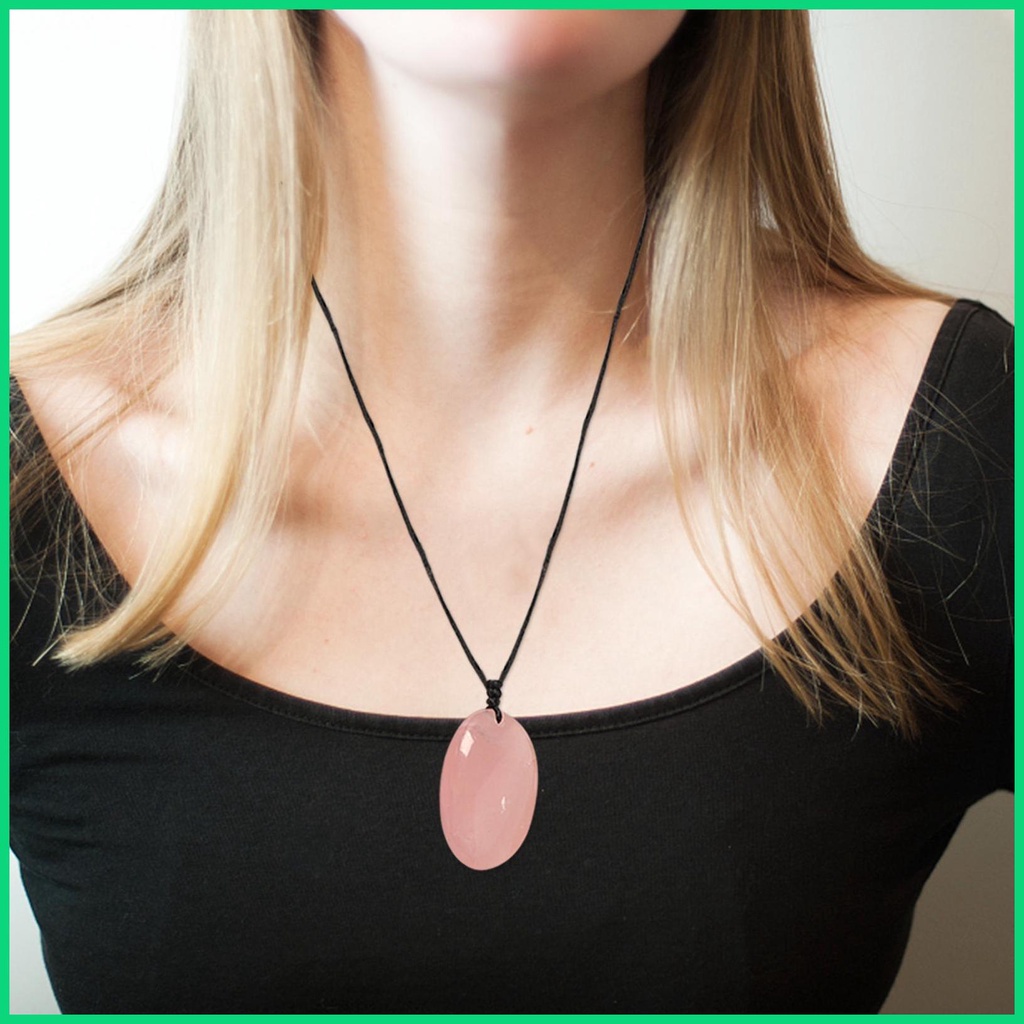 Vòng cổ Mặt Pha Lê Hồng Tự Nhiên Thời Trang Cho Ngày Valentine