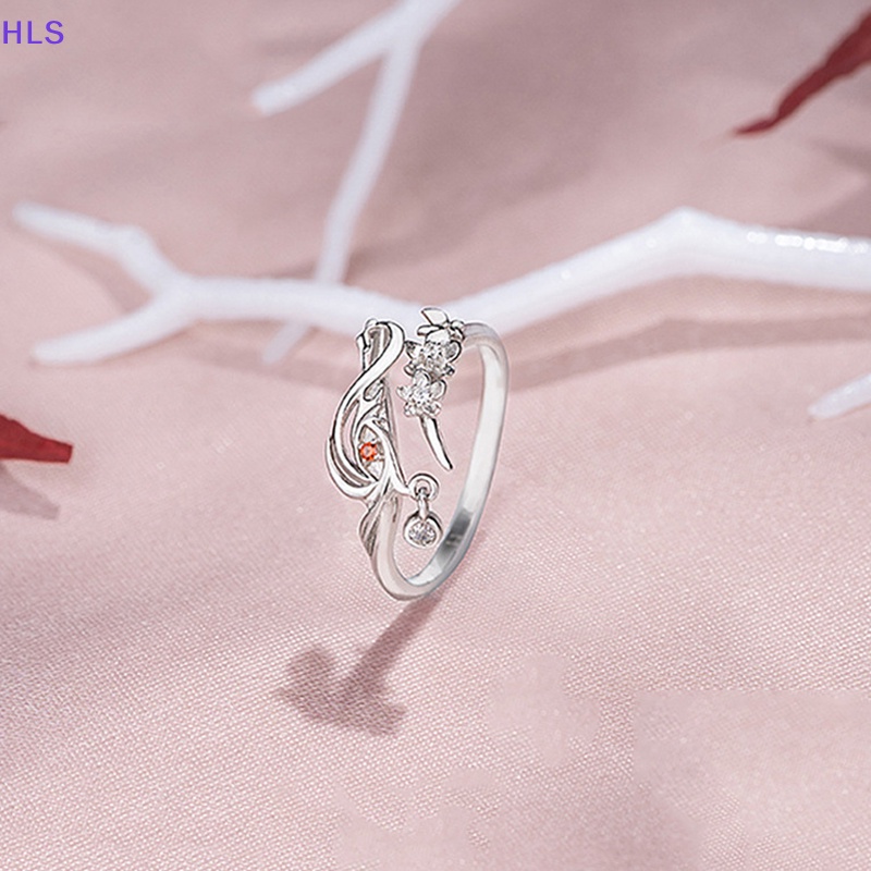 [HLS] Nhẫn Cặp Unisex Hình Anime Tian Guan Ci Fu Blessing Hua Cheng Xie Lian Có Thể Điều Chỉnh Làm Quà Tặng Trang Sức