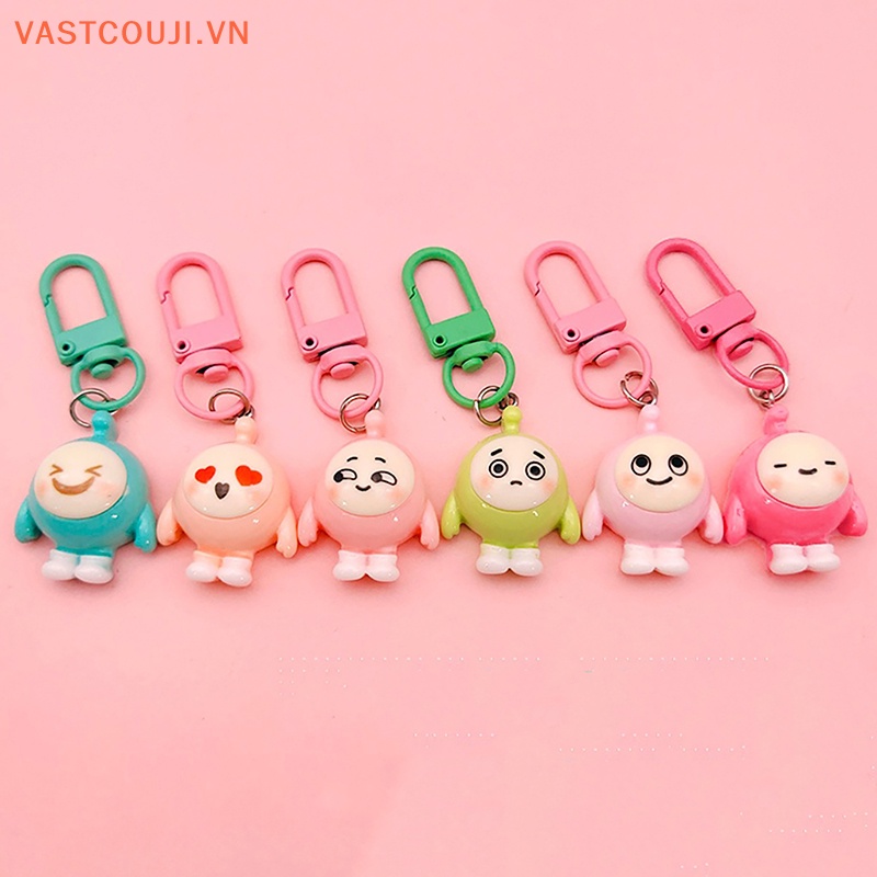 Móc Khóa Hình Quả Trứng Búp Bê VASTJI Dễ Thương