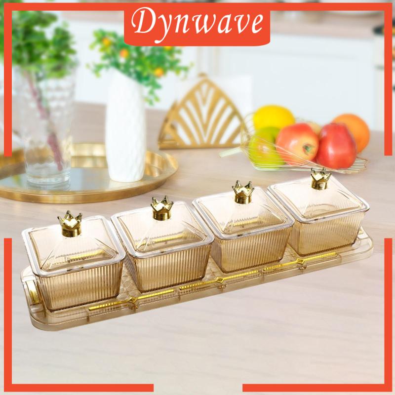 Đĩa Đựng Trái Cây / Snack Chia Ngăn Tiện Lợi