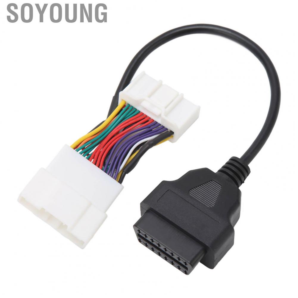 Soyoung OBD2 Splitter  Aging Professional Diagnostic Cable Easy Installation High Toughness Reliable Abrasion Resistant for Car