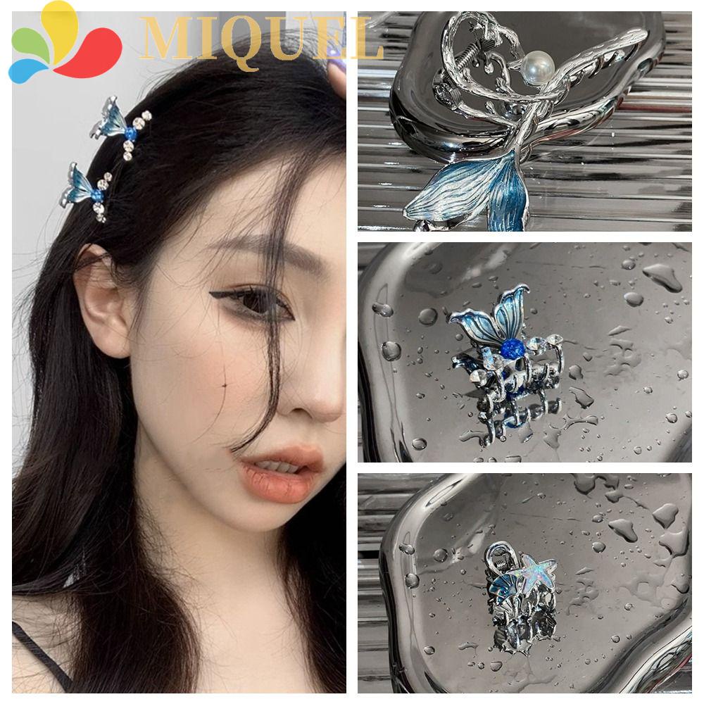 MIQUEL Kẹp Tóc Đuôi Cá Hình Ngôi Sao Cá Tính Phong Cách Hàn Quốc Y2k Cho Nữ