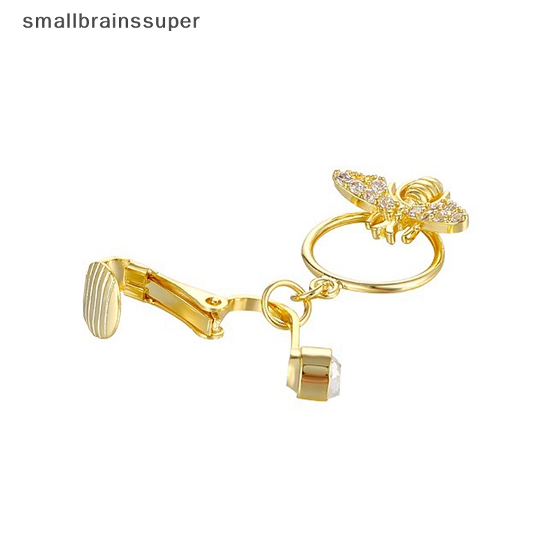 Smallbrainssuper Khuyên Rốn Giả Dạng Kẹp Hình Thiên Thần Ong Giả Trang Sức Sụn Rốn SBS