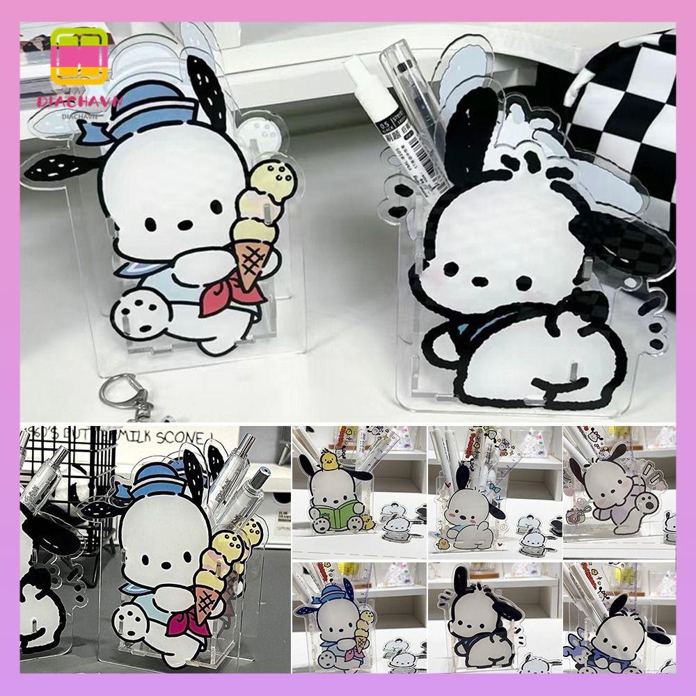 DIACHAVN Giỏ Đựng Bút Bằng Acrylic Hình Pochacco Độc Đáo Tiện Dụng Cho Học Sinh