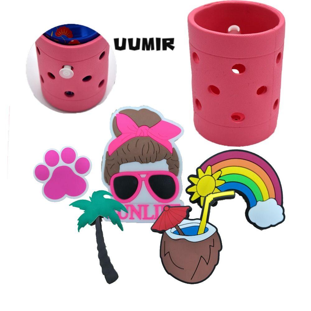 Bộ 6 Giá Đỡ Chai Nước 3.88 ounces Bằng Nhựa Polyvinyl chloride Nhiều Màu Sắc Độc Đáo