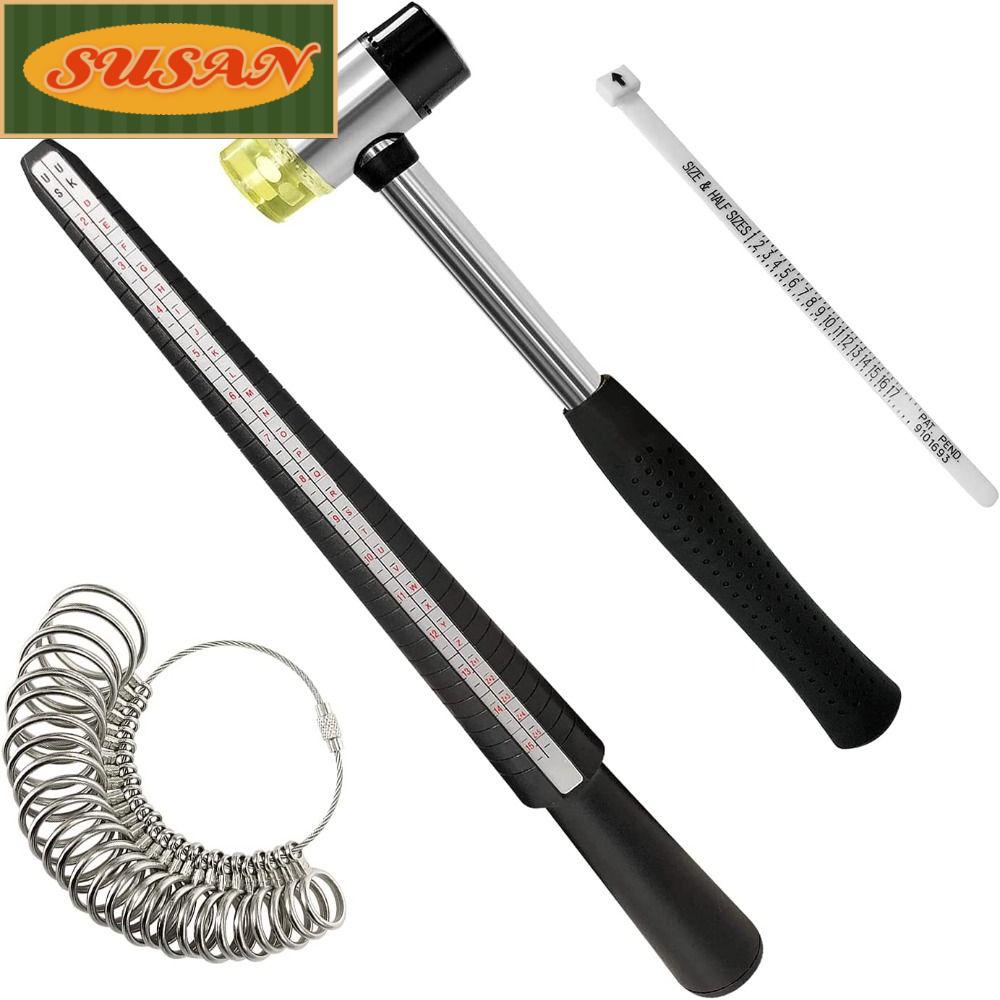 SUSANS Bộ Dụng Cụ Đo Kích Thước Nhẫn Làm Trang Sức 27 Món