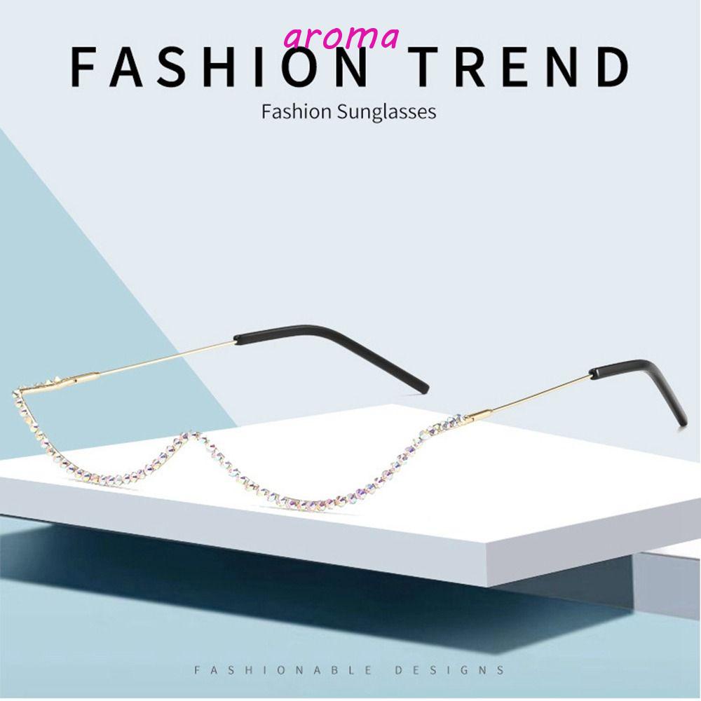 AROMA Kính Mát Đính Đá Thời Trang Đường Phố Dành Cho Nam