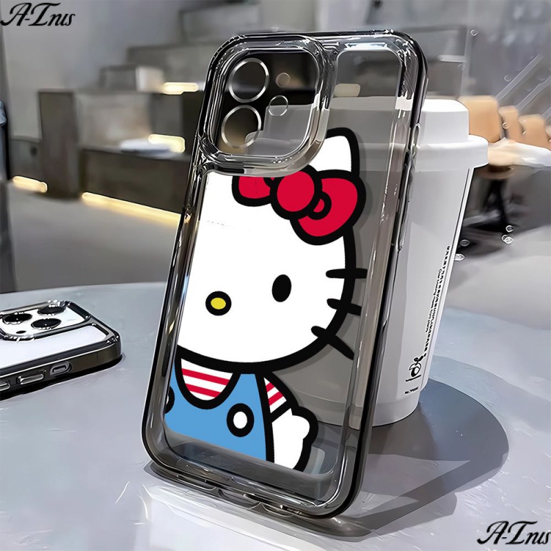 Ốp Điện Thoại Mềm Chống Sốc In Hình Hello Kitty Dễ Thương Cho Iphone 13 14Promax 11 12 7 8p 6FOM