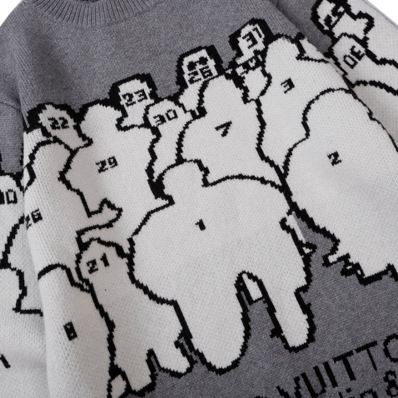 Áo Sweater Cổ Tròn Họa Tiết Jacquard Thời Trang L333V-Stu-Stu-dio - Jac-qu-Ad Ol67R