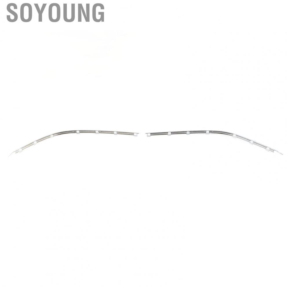 Soyoung Front Bumper Moulding Chrome Trim  Stylish Durable  Impact 51118226562 for 5 Series E39