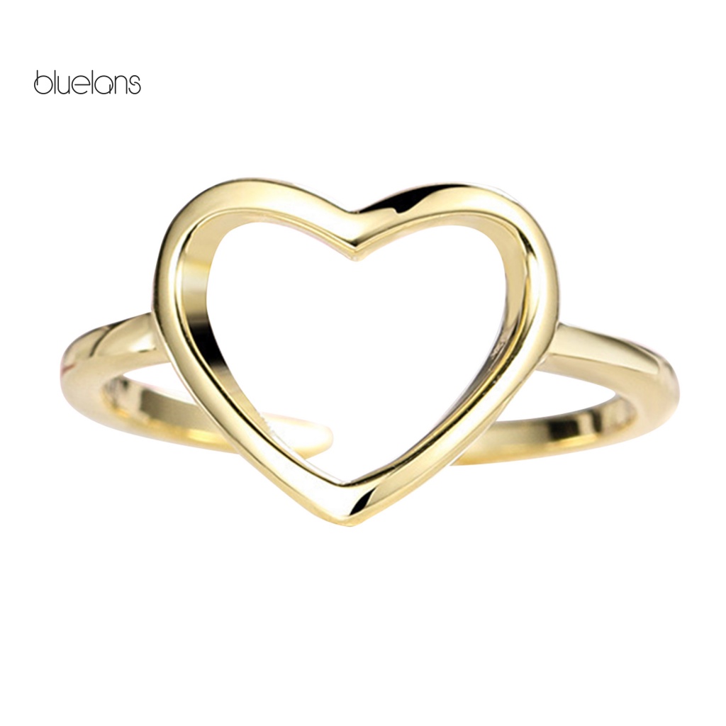 Nhẫn Hở Bằng Hợp Kim Thiết Kế Đục Lỗ Thời Trang Chống Mòn Cho Nữ