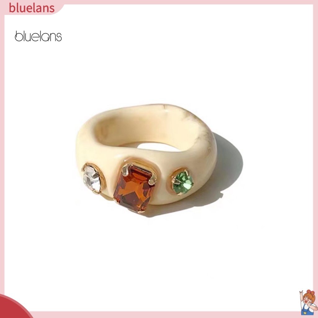 Nhẫn Đính Đá Acrylic Thời Trang Cho Nữ