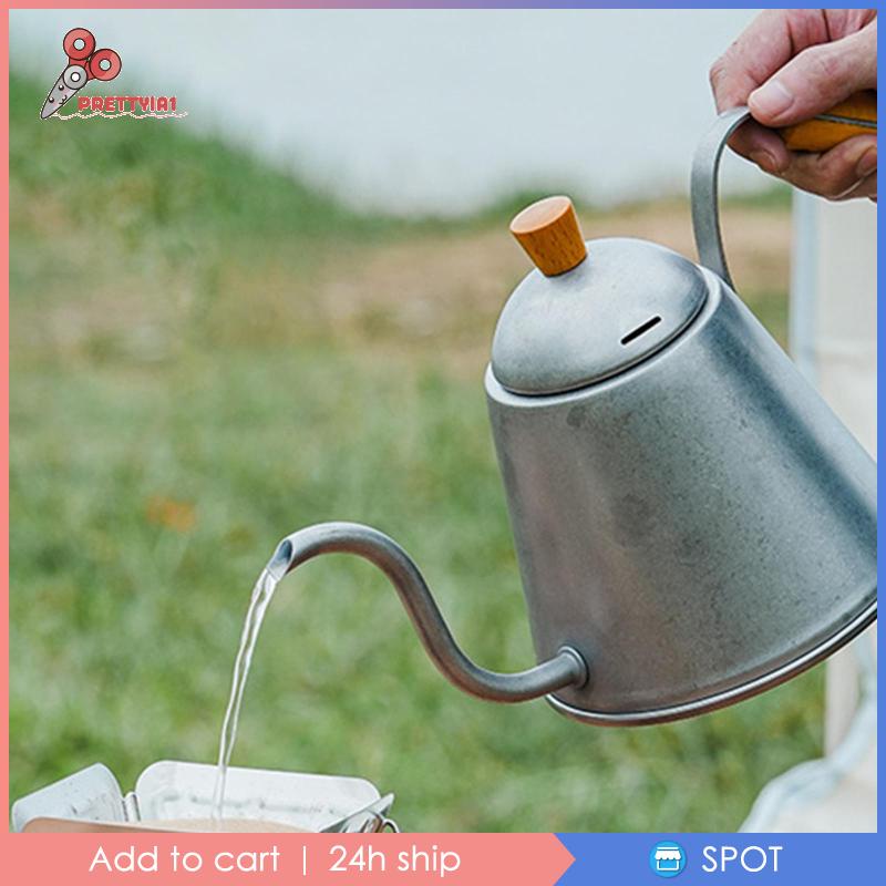 Ấm Pha Cà Phê Nhỏ Giọt Cổ Ngỗng Dài 1000ml Tiện Dụng Mang Theo Du Lịch Cắm Trại
