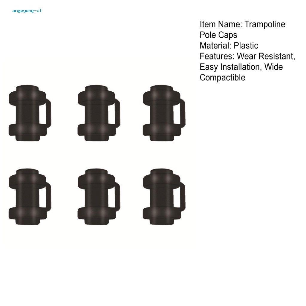 Angeyong Set 6 Nắp Đậy Thanh Nối Thay Thế Bằng Chất Liệu Bền Dễ Lắp Đặt Cho Hộp Sốt Xe Trampoline An Toàn