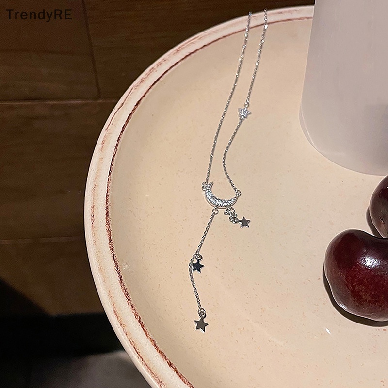 Vòng cổ Mặt Hình Ngôi Sao Và Mặt Trăng Thời Trang Mới Năm 2023 Dành Cho Nữ
