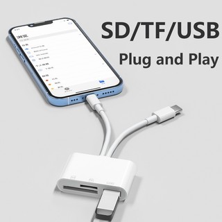 Đầu Đọc Thẻ OTG 3 Trong 1 Cho iPhone / iPad / Android