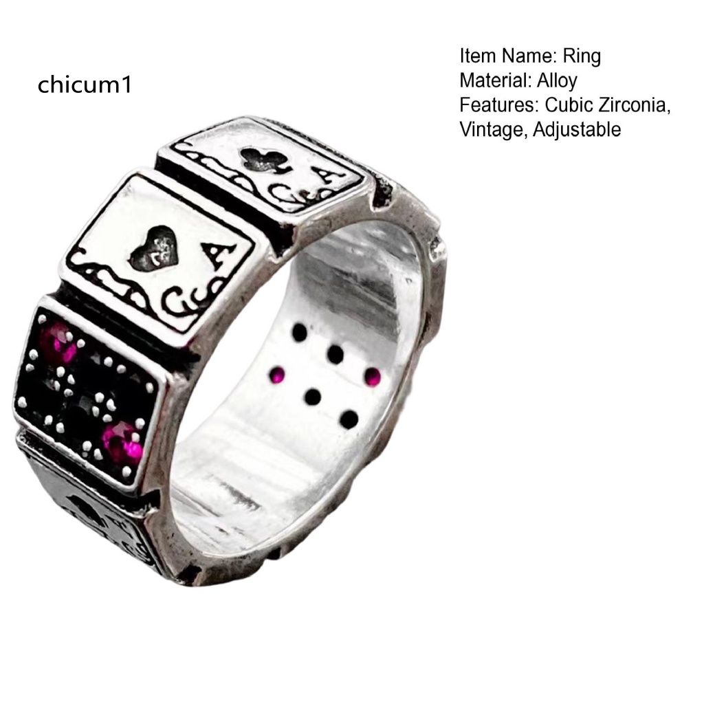 Nhẫn Hở Đính Đá Zirconia Kiểu Vintage Thời Trang Dự Tiệc