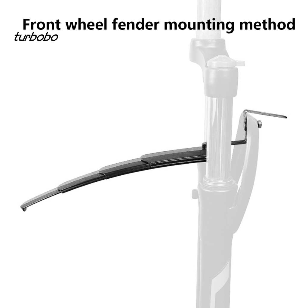 1 Bộ Dè Chắn Bùn Bằng Nhựa Chịu Lực Cao Có Thể Thu Gọn Cho Xe Đạp MTB