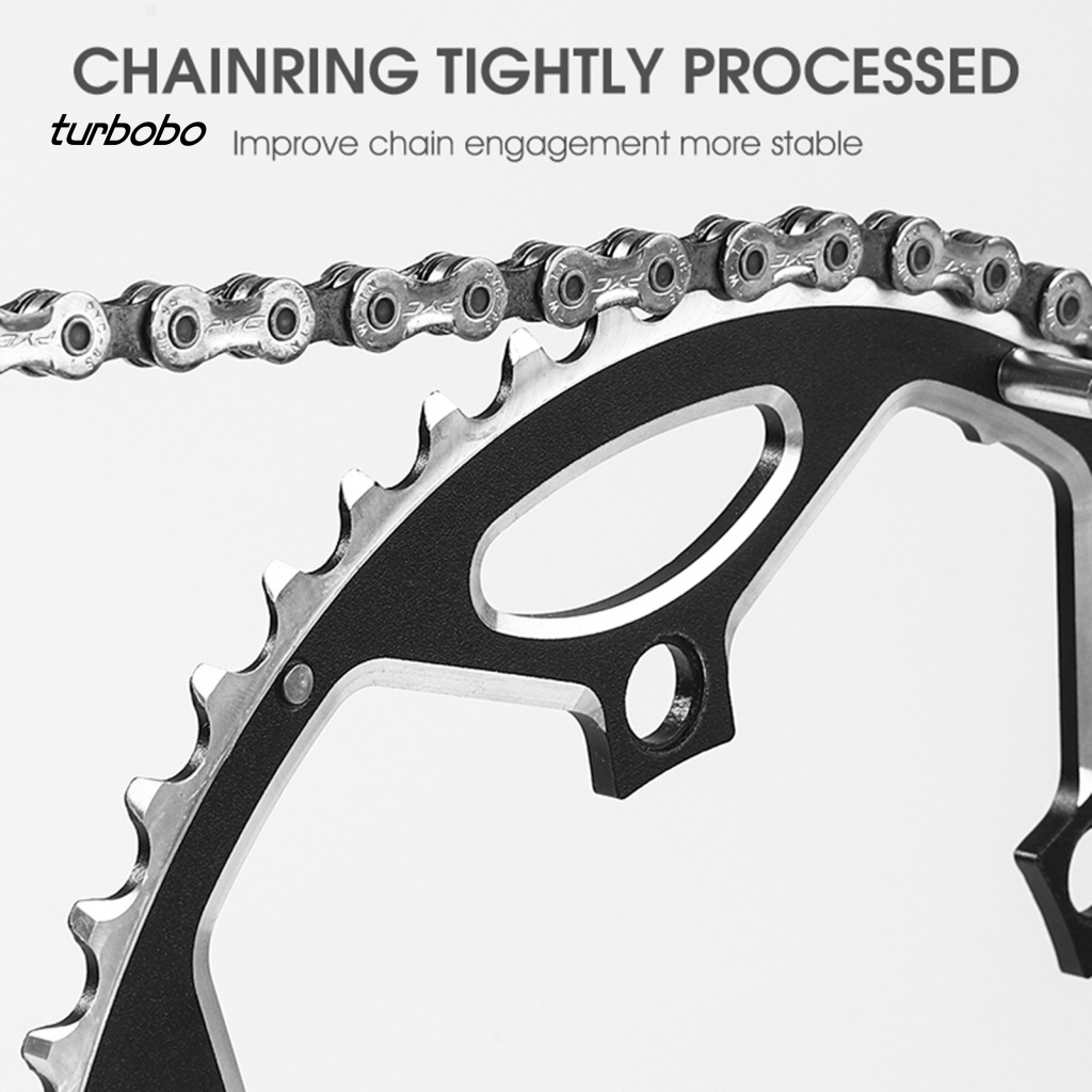 Set 2 Bánh Răng Dây Xích Đôi 39T / 53T Bằng Hợp Kim Nhôm Cố Định Cho Xe Đạp Gấp