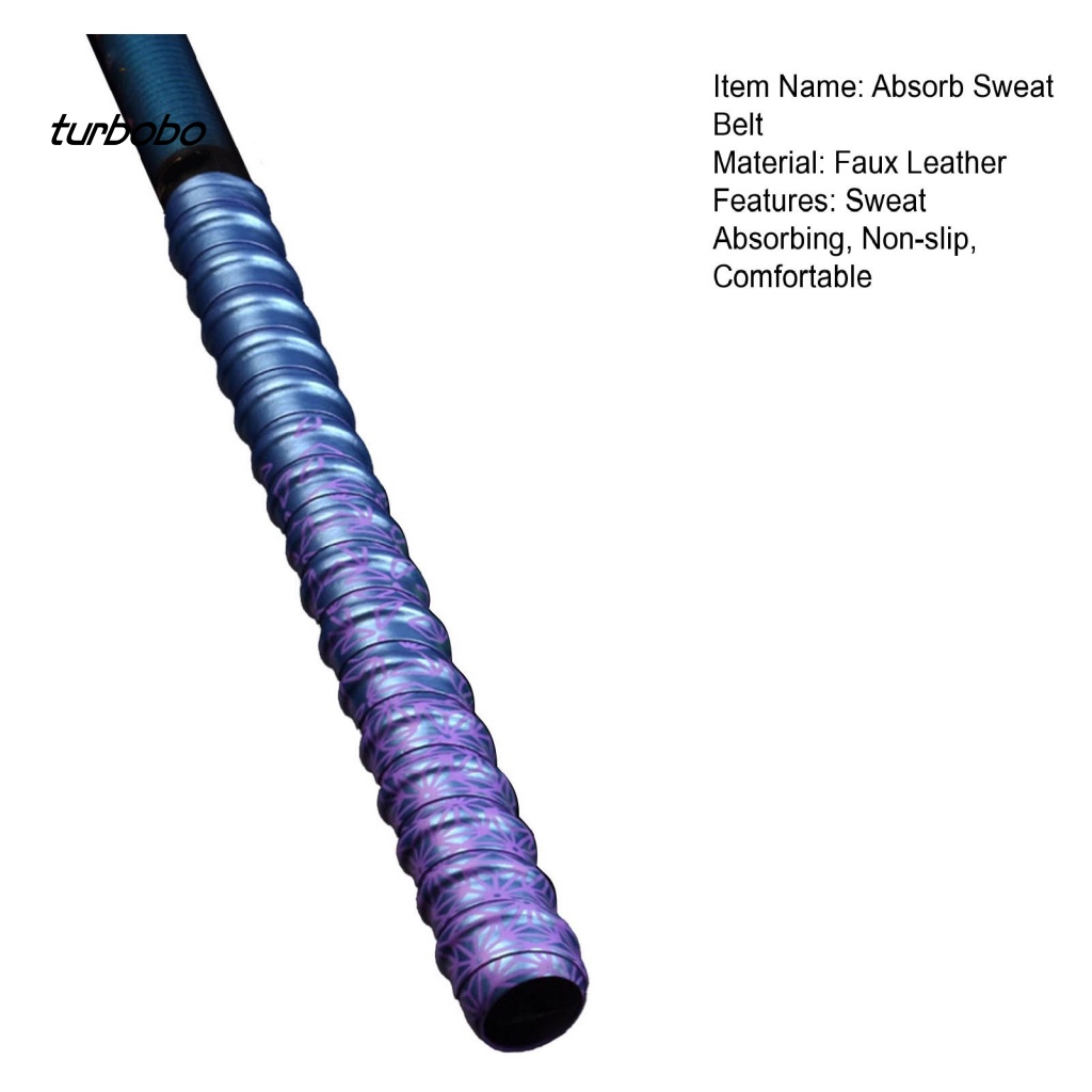 Turbobo Dây Quấn Cần Câu Cá Co Giãn Chống Trượt Thấm Hút Mồ Hôi Nhiều Màu Sắc Tuyến Tính 46ft