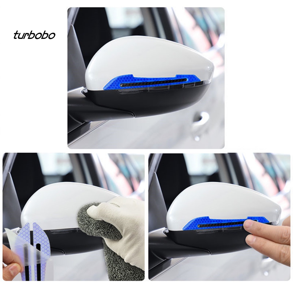 Bộ 2 Miếng Dán Phản Quang Cảnh Báo An Toàn Chống Va Chạm Cho Tay Nắm Cửa Xe Hơi