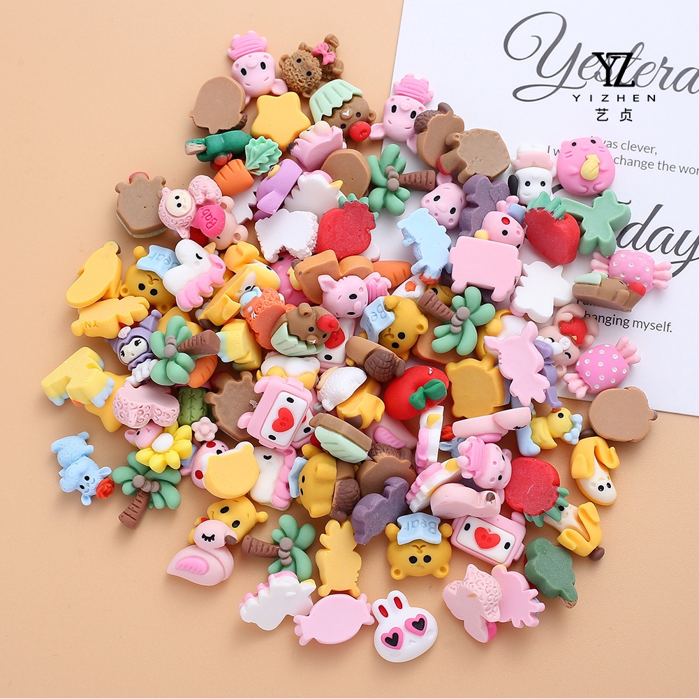 Sticker 2D cute, Charm 3D nổi dễ thương có sẵn keo dán bình nước, ly nước, kệ đựng bút