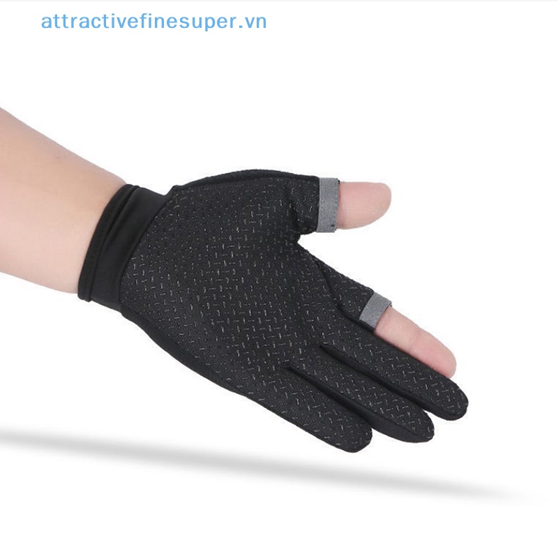 Afs Găng Tay Câu Cá Hai Ngón Chống Nắng Chống Trượt Thoáng Khí Có Thể Chạm Màn Hình Cảm Ứng Cho Nam Nữ