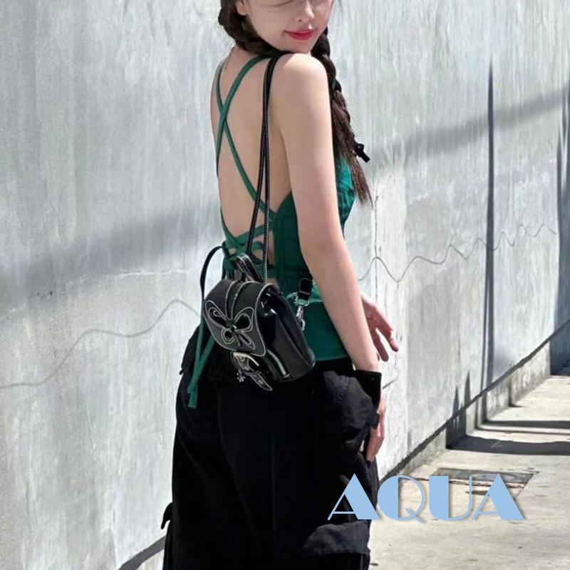 Áo Tank Top Hai Dây Hở Lưng Dáng Ôm Thời Trang Mùa Hè Cho Nữ