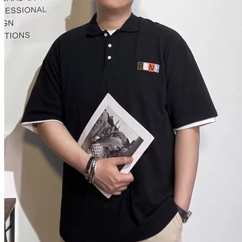 Áo polo Tay Ngắn Dáng Rộng Cỡ Lớn M-8XL Thời Trang Cho Nam