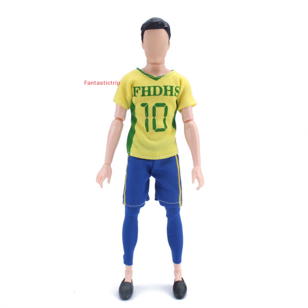 1 Bộ Đồ Đá Banh Tay Ngắn Cho Búp Bê FantastictripV Mới