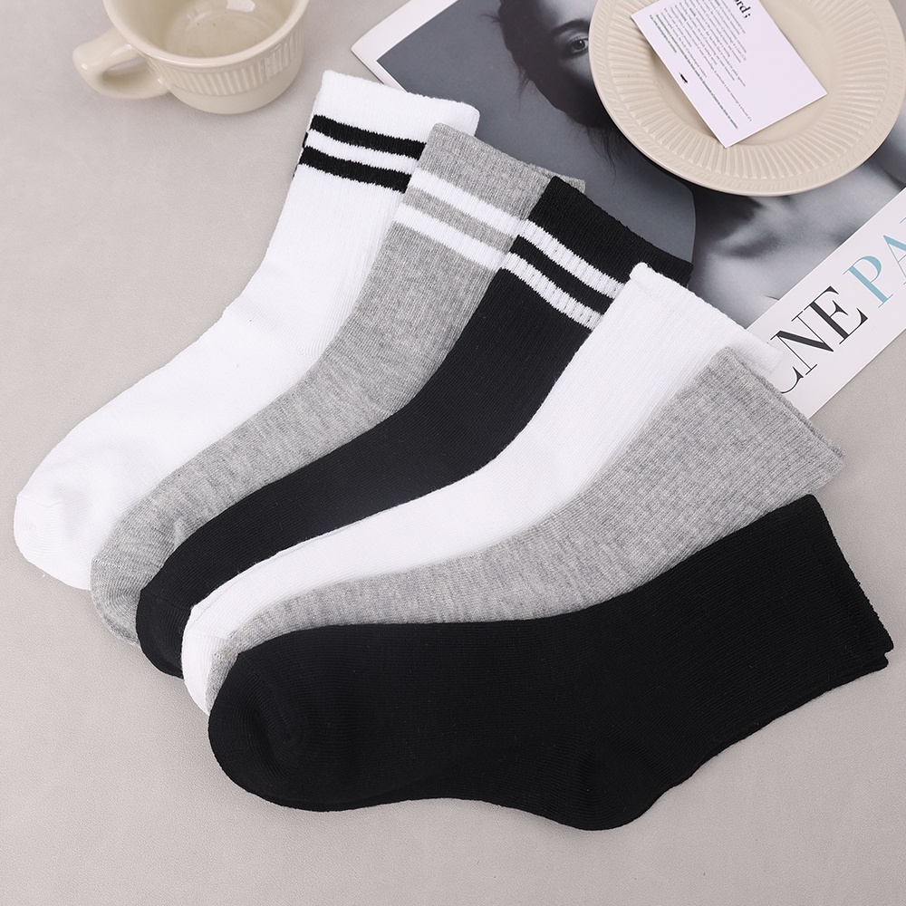 Vớ Thể Thao Cotton Màu Sắc Đơn Giản Thoáng Khí Thấm Hút Mồ Hôi Cho Nam