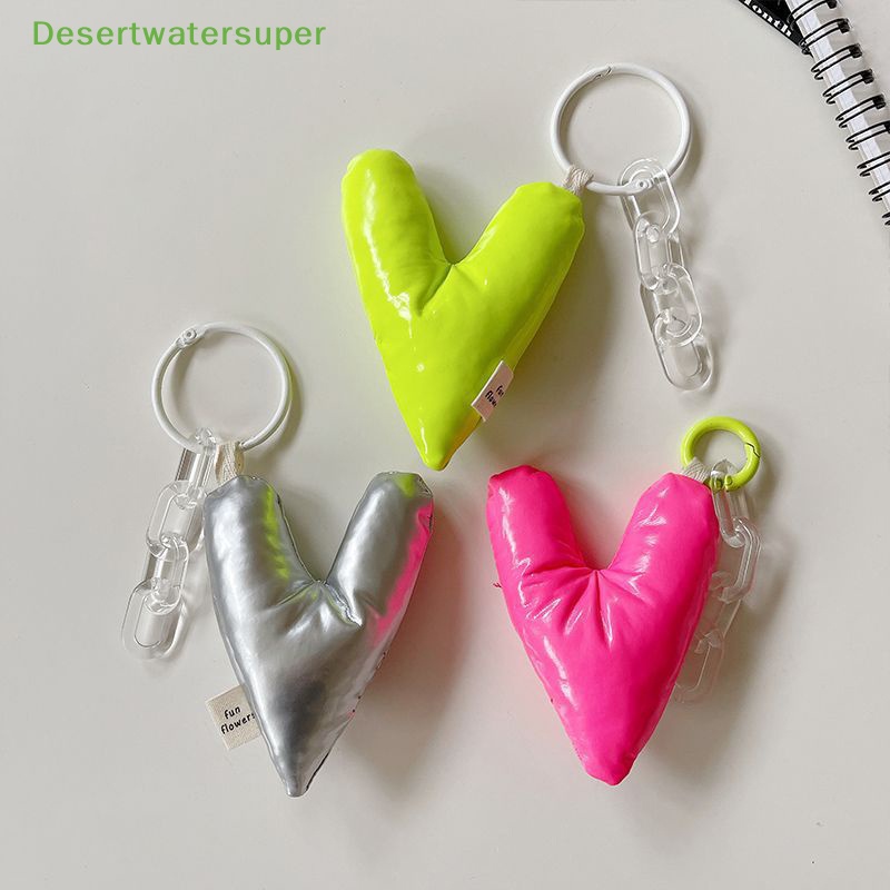 Dây Đeo Điện Thoại / Túi Xách / Móc Khóa Bằng Da PU Hình Trái Tim Nhiều Màu Xinh Xắn